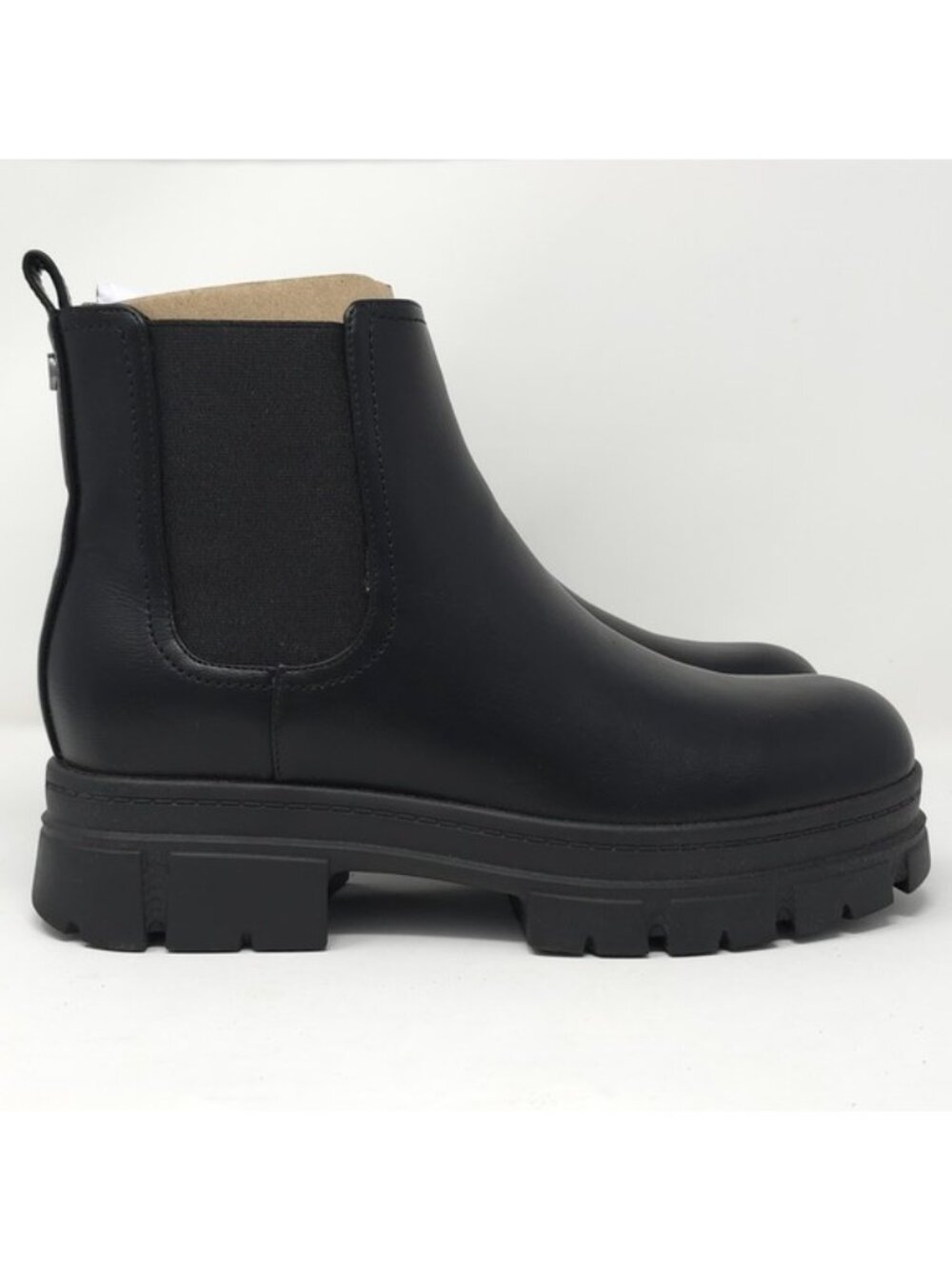Nine West Black Chunky Lug Chelsea Booties 7M - Picture 3 of 8
